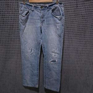 Converse Distressed Light Wash Jeans 36x30 VTG Y2K 90s Low Rise Workwear Grunge